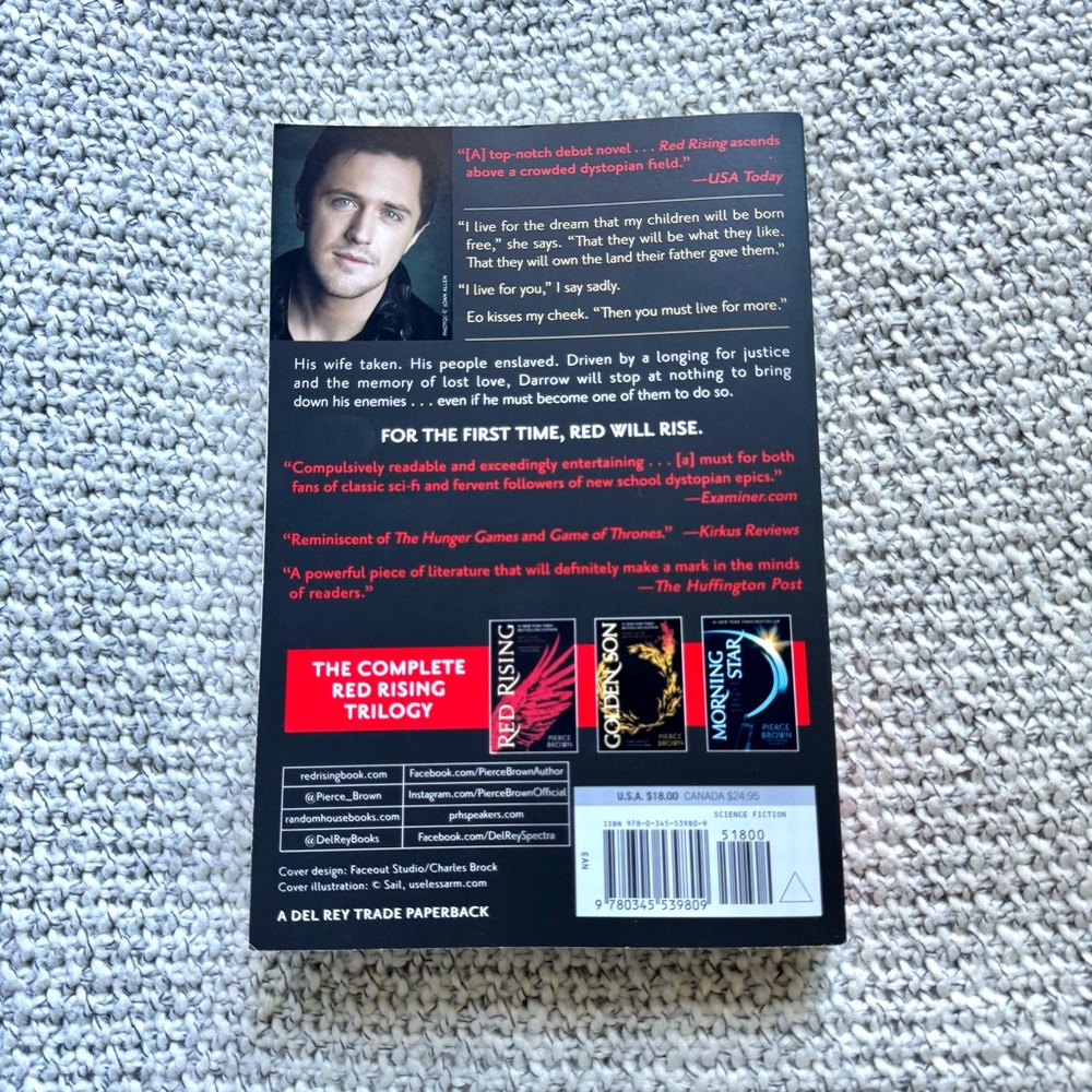 Red Rising by Pierce Brown Book - Picture 2 of 2